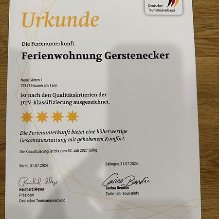 Ferienwohnung Gerstenecker Hausen am Tann Esterno foto